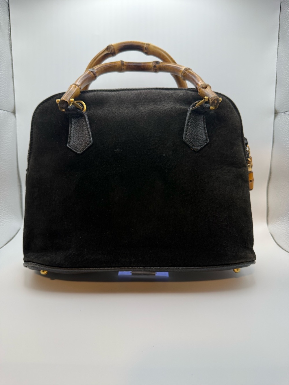 Gucci Black Interior with Gold Logo and black leather